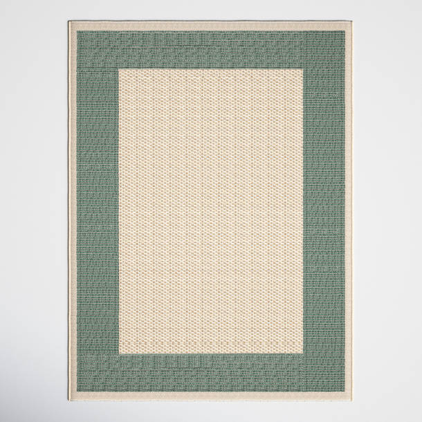 Salita Beige/Dark Green Indoor/Outdoor Rug & Reviews Joss & Main